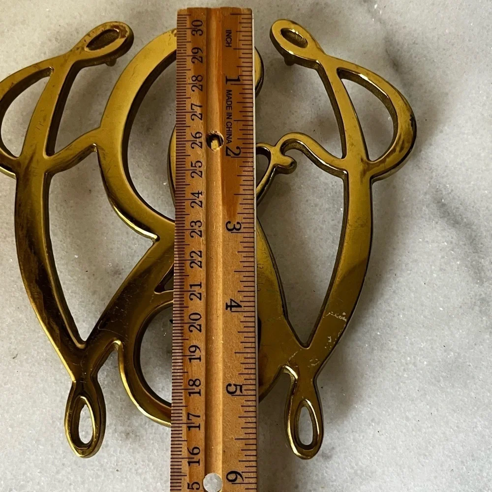 George Washington Brass Cypher Trivet Virginia Metalcrafters Bicentennial 1776